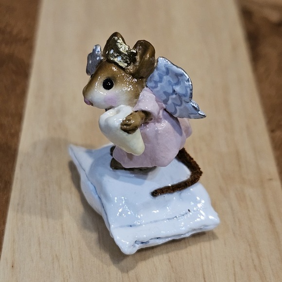 Wee Forest Folk M-148 Tooth Fairy Retired Signed AP, No WFF Box Pink Dress - Picture 4 of 12